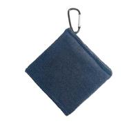 rockible Golf Ball Towel with Clip Golf Ball Cleaning Towel Square Wipe Golf Club Microfiber Small Size Golf Ball Cleaner Pocket, Navy
