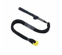 rockible Golf Swing Rope Practice Aid Tool With Comfortable Grip Weighted End For Speed Timing And Rhythm Polyester Fiber For Smooth Mechanics suitable for, Hand-shaped Grip, Black