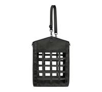 rockible Hay Net for Horses, Hay Net for Slow Feeding, Easy-to-hang Storage Bag for Donkeys, Adjustable Strap for Feeding, Black