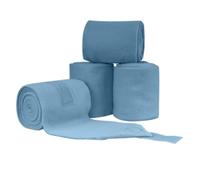 rockible Horse Leg Protectors Wraps Bandages Boots Fleece With Hook and Loop Strap Extended 2.75m Length for Gentle Cushion and Reliable Set suitable for arena practice leisure riding , Light Blue