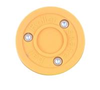 rockible Ice Hockey Puck, Biscuit Hockey Puck Smooth Professional Equipment Roller Skate Ball for Roller Hockey for Indoor Athletes, Yellow
