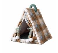 rockible Indoor Feline Hideaway, color to 4, M | Cozy angled design, Pet Tent, soft, Tent House, for Bedroom, Cats