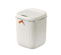 rockible Intelligent Induction Trash Bin Bathroom Trash Cans with Lids Automatic Garbage Can, 20L milk white