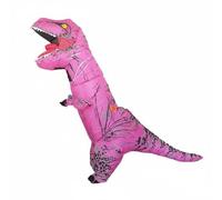 rockible Kids Inflatable Suit Dinosaur Costume Full Body Outfit Inflatable Costume Fan System Polyester Comfortable Entertainer Presence suitable for parties, Rose Red, Adult 150-190CM