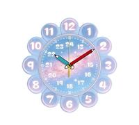 rockible Learning Clock for Kids Analog Teaching Clock Learn to Tell Time for Playroom School, Dreamy