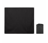 rockible Lightweight Picnic Mat Waterproof Oxford material, Ground Cloth, Portable Foldable Design, Tent Footprint, for Picnics, Park, Backpackers, Black