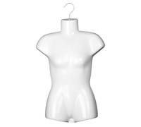 rockible Mannequin Hanger Hook,Hanging Mannequin Female Half Body Mannequin Prop Display Mannequin Body Torso for Formal Underwear, Height 60cm