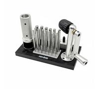 rockible Manual Wire Winder Coil Winding Machine Wire Wrapping Tool Hand Crank Device with Carbon Steel Gears and Interchangeable for Uniform Coils and Easy