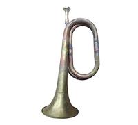 rockible Marching Bugle Cavalry Trumpet Solid Copper and Brass Bugle Scout Bugle for Beginner