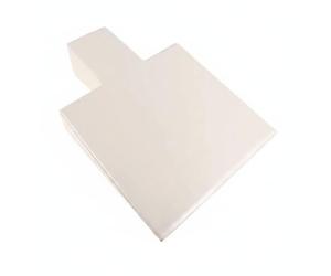 rockible Maternity Support Cushion Pilates Wedge Block Foam Exercise Incline Board Unique Tapered Cutout Professional Cushion Suitable for Stretching Discipline Home Workouts, White