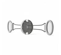 rockible Men Chest Expander Upper Body Chest Exerciser Arm Resistance Back Strengthener With Spiral Resistance And Woven Rope Support Controlled Movement , Light Gray