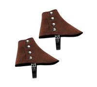rockible Men's Gangster Spats Adjustable Costume 1920S Party Medieval Pirate Boot Covers, Coffee