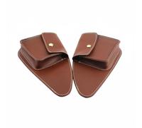 rockible Motorcycle Tank Sticker Side Pouch Grip PU Leather Material for Accessory Storage Scratch Strong Grip Suitable for Everyday Riding Adventures Racer Style, Brown