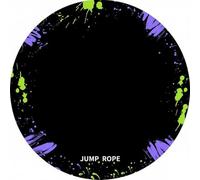 rockible Non Slip Exercise Pad Jump Rope Mat Skipping Mat Workout Mat With Wear Resistant Build For Performance suitable for home fitness training apartment, 130 130CM, Art Paint C Purple Green