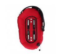 rockible Nylon Diving Vest Backmount Technical Wing Harness Lightweight Comfort 30 lb Lift Suited for Cave Exploration Professional Underwater Activities, Red