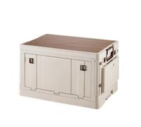 rockible Outdoor Storage Crate with Structured and Side Handles Suitable for Vehicle Equipment Storage and Picnic Gear Transport During Outdoor Gatherings