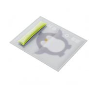 rockible Pet Cooling Pad Square Shape Cooling Sleeping Mat Rectangular Cushion Animal Bedding for Cats, Green, Hello Antarctic Penguin - Square Ice Pad [With Green Pillow] M
