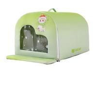 rockible Pet Cooling Tent with Ice Pack Portable Pet Cooling Shelter Ventilated Dog Kennel for Young Dogs, Green Gradient + Ice Box, 2XL For Pets Up To 45 Jin
