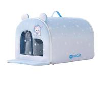 rockible Pet Cooling Tent with Ice Pack Portable Pet Cooling Shelter Ventilated Dog Kennel for Young Dogs, Blue Gradient, 2XL For Pets Up To 45 Jin