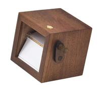 rockible Photo Flipbook Frame Picture Animation Box Hand Cranked for Wedding Anniversary, Black walnut 16 pics