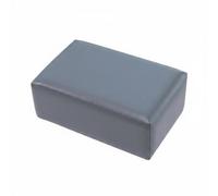 rockible Pilates Support Cushion Pilates Box Pilates Block Pilates Pad Pilates Prop With Wood And Pu Leather For Floor Routines And Rounded Edge Comfort, Dark Gray