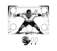 rockible Portable Oxford Canvas Football Goal with Five Aiming Marks, Quick Setup, Tear-Resistant Material, Ideal for Training