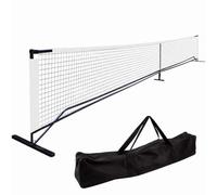 rockible Portable Pickleball Net Practice Net Frame With Metal Tubes Firm Mesh Support Legs Storage Case For consistent play outdoor practice backyard courts community events, White