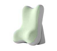 rockible Reading Pillow, Memory Foam Back Cushion, Sleeping Position Pillow for Home, Or Headboard, Green and Gray