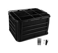 rockible Rear Bike Basket Dog Carrier Basket with Liner for Cycling Groceries Hiking