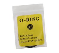 rockible Round Gasket Rubber O Rings Assortment Jewelers Waterproof Repairing Tools Replacement Watchmaker Watch Back Case Gasket, CS 0.6MM