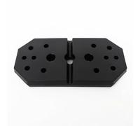 rockible Rubber Coated Cement Load Disc Replacement Plate Resistance Block Balanced Design Controlled Motion Suitable for Home Gym Cable System Exercises, 15LB Bottom Weight Plate 1 Piece
