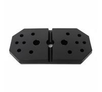 rockible Rubber Coated Cement Load Disc Replacement Plate Resistance Block Balanced Design Controlled Motion Suitable for Home Gym Cable System Exercises, 10LB Bottom Weight Plate 1 Piece