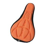 rockible Seat Cover Padded Saddle Cushion Protector Mountain Bike Seat Pad With Soft Sponge And Ergonomic With Reflective Strip Suitable for commuting weekend biking outdoor, Orange, 28 18 2