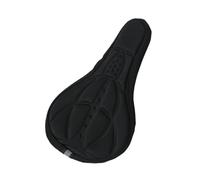rockible Seat Cover Padded Saddle Cushion Protector Mountain Bike Seat Pad With Soft Sponge And Ergonomic With Reflective Strip Suitable for commuting weekend biking outdoor, Black, 28 18 2