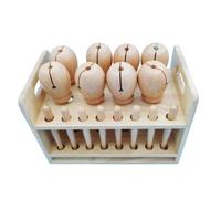 rockible Set Wooden Rhythm Clappers Set Percussion Instrument Kit Bangzi Clappers With Sticks Beech Wood Organizer For Smooth Touch Suitable for kindergarten