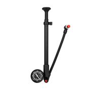 rockible Shock Pump with 300 PSI Analog Gauge and Flexible Hose for Mountain Bike Front Forks and Rear Shocks Suitable for Trail Tuning and Home Workshop Maintenance