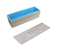 rockible Silicone Soap Loaf Casting Rectangle Handmade Soap Making Casting, Blue