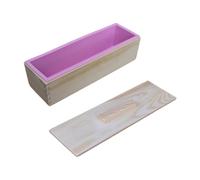 rockible Silicone Soap Loaf Casting Rectangle Handmade Soap Making Casting, Pink