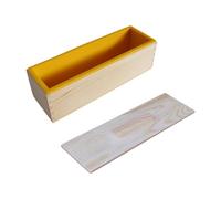 rockible Silicone Soap Loaf Casting Rectangle Handmade Soap Making Casting, Yellow