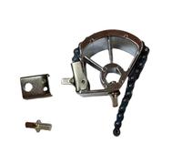 rockible Single Pedal Double Chain,Pedal Accessory Replacement Part for Drum,Pedal Useful Sturdy Pedal Hammer, Pedal Chain,Drum Kit, sliver