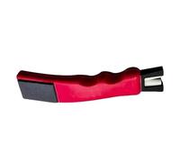 rockible Skate Sharpening Stone Ice Skate Edge Repair Tool Handheld Honer Ceramic Rod Restorer Coarse Grit Grinder Compact Whetstone for Smooth Glide Fast, Red