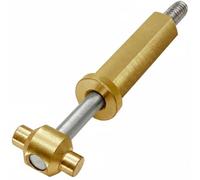 rockible Strainer Knob Assembly Swimming Pool Component Replacement Clamp Knob Brass Central Hex Body Silver Threaded Sections Easy Handling Suitable for Pool