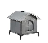 rockible Sturdy Outdoor Cat House Waterproof cloth Cover, Cat Shelter with Raised Frame, Warm, for Backyard, Balcony, Stray Cats, XL