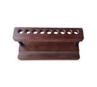 rockible Stylish, Versatile and Decorative Wooden Pen Holder with Mobile Phone Holder and Makeup Brush Tray for Exhibitions, Craft Fairs and, Brown