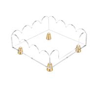 rockible Tissue Box Holder Cover with Adjustable Metal Legs, Napkin Storage Box, Acrylic Material, Non-Slip, for Bathroom and Dining Table, Multi, Square