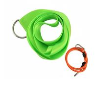 rockible Training Exerciser Waist Rotation Band Strap Device Tool Latex Resistance Lightweight Design For Quick Setup Anywhere Suitable for tennis baseball, Fluorescent Green