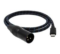 rockible Type-c to XLR Cable, DAC Decoding Chip Wire Core, High Speed 3Pin Connection Cable for Tablet, Laptop, 150cm