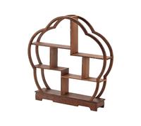 rockible Wooden Dessert Display Shelf Dessert Stand Tiered Cake Stand Cupcake Stand Dessert Display Cabinets Afternoon Tea Stands Chinese Wooden Cake Stand for Afternoon Tea Restaurant Wedding Party