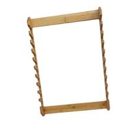 rockible Wooden Organizer for Fishing Rods And Pool Cues, Men's Gift, 10 Slots