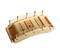 rockible Wooden Sushi Bridge Tray Serving Tray Ornament Tableware Tool Food Plate Christmas Steamed Fish Container